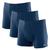 Kit 3 cuecas boxer mash microfibra 170.30 Azul jeans escuro