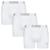 Kit 3 Cuecas Boxer Puma Sem Costura Branco