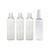 Kit 3 Frascos Viagem Shampoo Creme Sabonete + 1 Spray 100ml Tampa Transparente