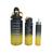 Kit 3 Garrafa 3 In 1 Motivacional Academia Fitness Preto Amarelo