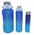Kit 3 garrafas - Capacidade: 2 Litros / 900 ml / 300 ml Azul