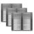 Kit 3 Grades de Ventilação de Alumínio 40x40cm ITC Cinza
