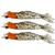 Kit 3 Iscas Camarão Artificial 9cm - Pesca Robalo Tucunaré Corvina  Natural ovado