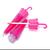 Kit 3 lip gloss guarda-chuva metálico fofo Sortidas