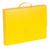 Kit 3 Maletas Plástico Corrugado Translúcido Polycart 48mm Amarelo