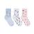 Kit 3 Meias Cano Longo Infantil Menina Selene Azul, Branco