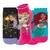 Kit 3 Meias Infantil Lupo Princesas Da Disney Meia Lupo Kit 17