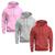 Kit 3 Moletons Liso Basico Blusa De Frio Canguru Confortavel Inverno Rosa, Cinza, Bordô