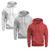 Kit 3 Moletons Liso Basico Blusa De Frio Canguru Confortavel Inverno Branco, Cinza, Bordô