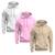 Kit 3 Moletons Liso Basico Blusa De Frio Canguru Confortavel Inverno Branco, Rosa, Bege