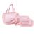 Kit 3 Necessaire Bolsa Organizador D Objetos Feminino Grande Rosa