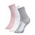 Kit 3 Pares De Meias Infantil Unissex Cano Longo Sport Esportivo Misto rosa