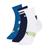 Kit 3 Pares De Meias Infantil Unissex Cano Longo Sport Esportivo Azul, Verde