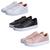 Kit 3 Pares Tenis Feminino Casual Estilo Shoes Branco