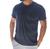Kit 3 peças blusas camiseta masculinas manga curta básica moda barata Azul marinho