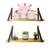 Kit 3 prateleiras com alça de couro legitimo marrom/ ambientes, decorações, quarto infantil Natural