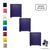 Kit 3 Puffs Quadrados Cubo Banquinho Banqueta Decorativo Sala Roxo