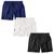 Kit 3 Shorts Bermudas MXC BRASIL Masculino Tactel Mauricinho Lisa Liso Colorido