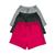 Kit 3 Shorts Feminino Infantil Juvenil Multicolorido