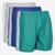 Kit 3 Shorts Futebol Masculino Plus Size Cós Elástico Faixa Cinza, Azul escuro, Verde água