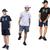 Kit 3 Shorts Masc Tactel Elastano Academia Fitness R 398 1 preto, 1 marinho e 1 chumbo