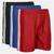 Kit 3 Shorts Masculinos Esporte Sport Futebol Fitness Calçao Preto, Azul escuro, Vermelho