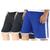 Kit 3 Shorts Plus Size Masculino Esporte Sport Futebol Preto, Azul