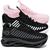 Kit 3 Tênis Infantil Menina Evoltenn Sola Trança Escolar Black, Preto branco, Rosa