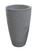 Kit 3 Vasos Planta 65x40+ 80x50+ 45X30 Oval Moderno Polietileno Cinza cimento 004