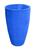 Kit 3 Vasos Planta 65x40+ 80x50+ 45X30 Oval Moderno Polietileno Azul arara 009