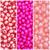 Kit 300 miçangas Pérola 6mm Sextavada Facetada 3 cores Pulseira Bijuteria Rosa, Pink e Pêssego