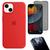 Kit 3em1 Compatível Com iPhone 14 - Capa Case + Película 3D Anti-Espião + Película De Câmera Vermelho