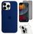 Kit 3em1 Compatível Com iPhone 14 Pro - Capa Case + Película 3D Anti-Espião + Película De Câmera Azul