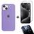 Kit 3em1 Linha Premium Para iPhone 15 - Capa Case + Película 3D Tela + Película De Proteção Câmera Lilás