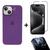 Kit 3em1 Linha Premium Para iPhone 15 - Capa Case + Película 3D Tela + Película De Proteção Câmera Violeta
