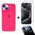 Kit 3em1 Linha Premium Para iPhone 15 - Capa Case + Película 3D Tela + Película De Proteção Câmera Rosa-pink