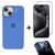 Kit 3em1 Linha Premium Para iPhone 15 - Capa Case + Película 3D Tela + Película De Proteção Câmera Azul-royal