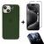 Kit 3em1 Linha Premium Para iPhone 15 - Capa Case + Película 3D Tela + Película De Proteção Câmera Verde-escuro