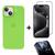 Kit 3em1 Linha Premium Para iPhone 15 - Capa Case + Película 3D Tela + Película De Proteção Câmera Verde-neon