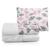 Kit 3pçs lençol para bebê mini cama toque macio Moderno Nuvem rosa