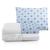Kit 3pçs lençol para bebê mini cama toque macio Moderno Coroa azul