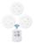 Kit 3x Lâmpada Luminária Led Spot Sem Fio Controle Remoto Branco Frio SMD
