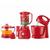 Kit 3x1 Mondial Batedeira Liquidificador Espremedor KT1056 Vermelho