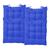 Kit 4 Almofadas Assento Futton Design Liso Sofisticado Azul Royal