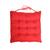 KIT 4 Almofadas Assento Grande Cheio Decorativa Futon 40x40CM Banco Sofá Poltrona Cadeira Vermelho