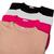 Kit 4 Blusas Femininas Elegantes Verão com Ombreira Muscle Tee Preto, Off white, Pink, Nude