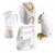 Kit 4 Brinquedos Cozinha Infantil Air Fryer Batedeira Liquidificador Cafeteira Para Crianças Branco