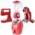 Kit 4 Brinquedos Cozinha Infantil Air Fryer Batedeira Liquidificador Cafeteira Para Crianças Vermelho