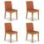 Kit 4 Cadeiras Estofadas Cairo Cinamomo/terracota - Móveis Arapongas Cinamomo/suede Terracota