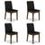 Kit 4 Cadeiras Estofadas Cairo Imbuia/preto - Móveis Arapongas Imbuia/preto 06